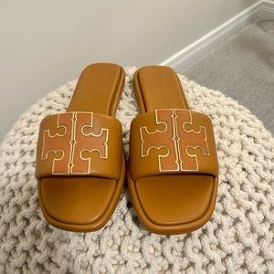 Tory Burch leather slides
